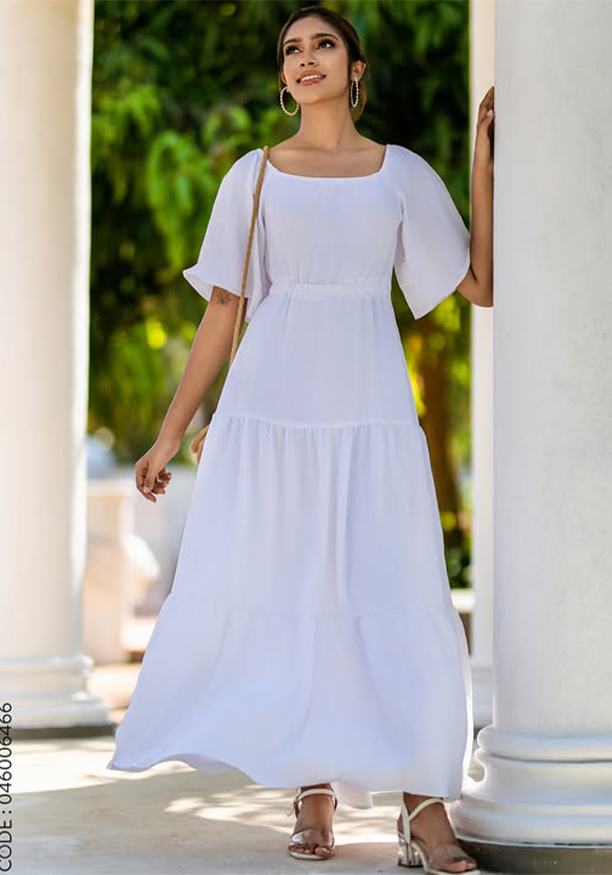 BEVERLY OFF SHOULDER WHITE DRESS